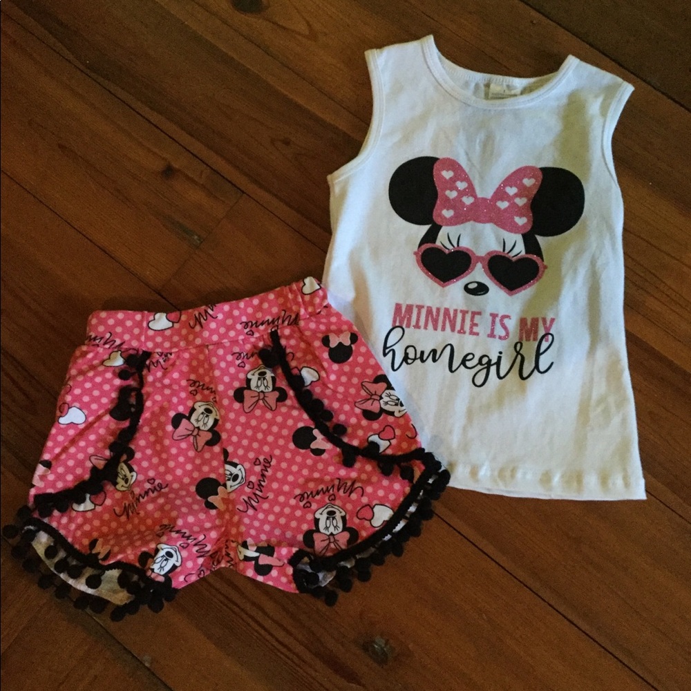 2pc Minnie Mouse outfit